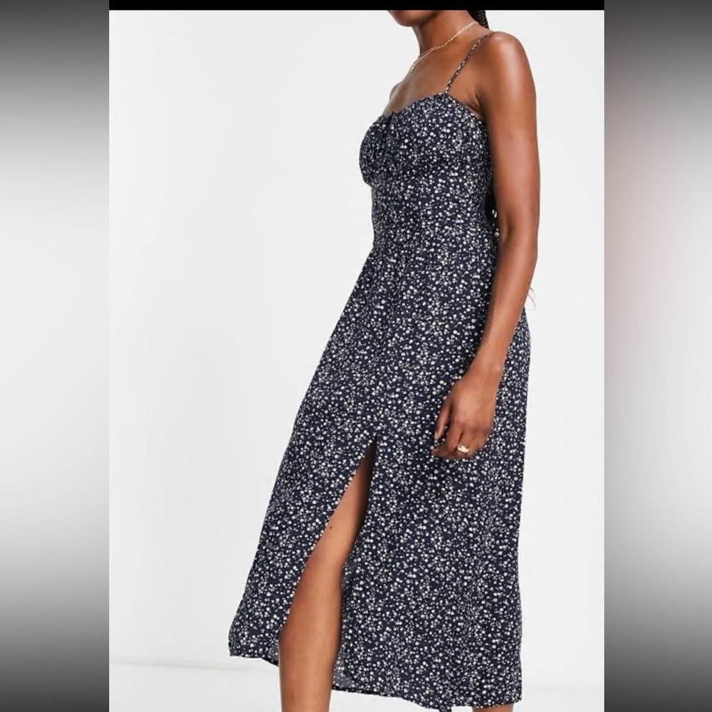 Hollister Navy Floral Dress